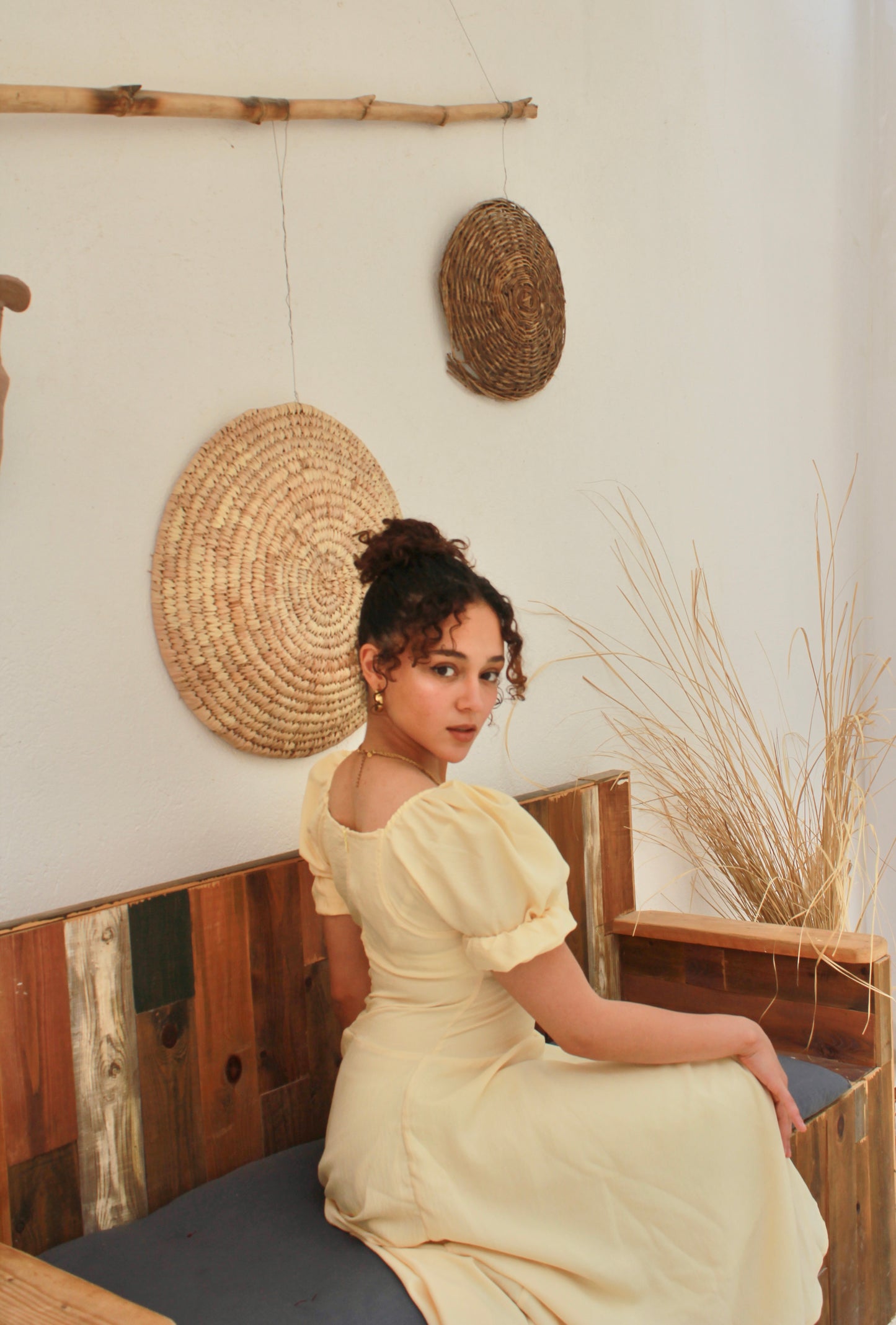 Sparkling linen summer dress