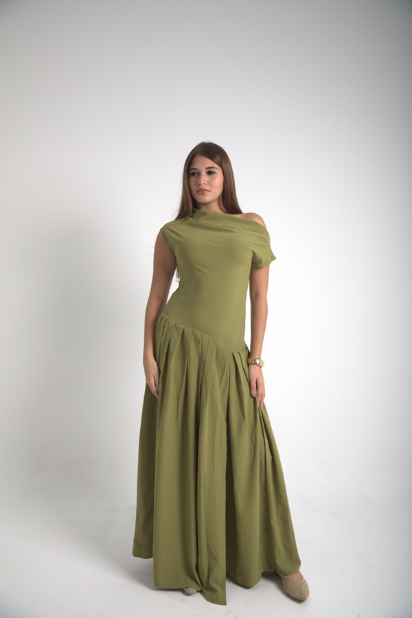 OLIVE MAXI DRESS