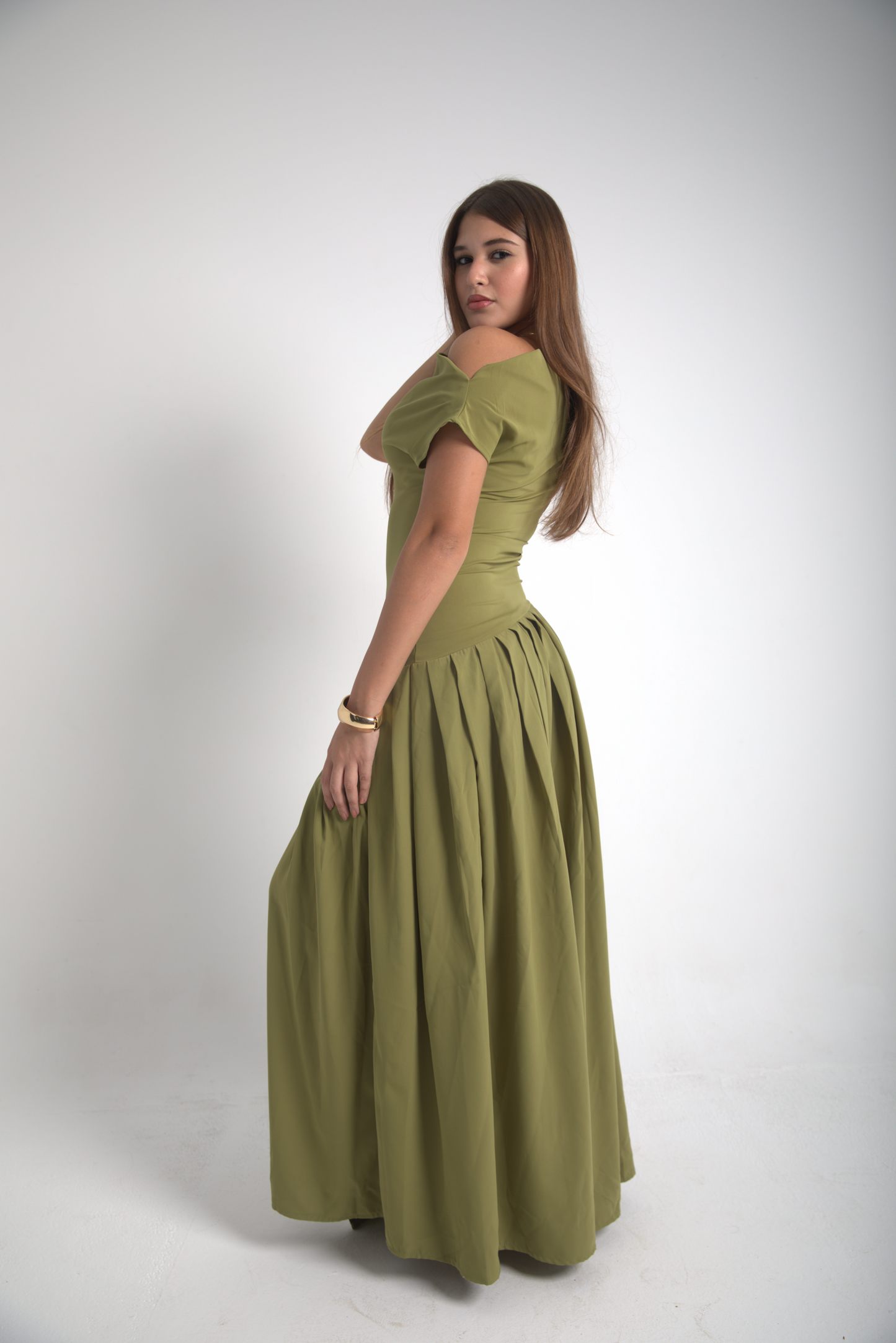 OLIVE MAXI DRESS