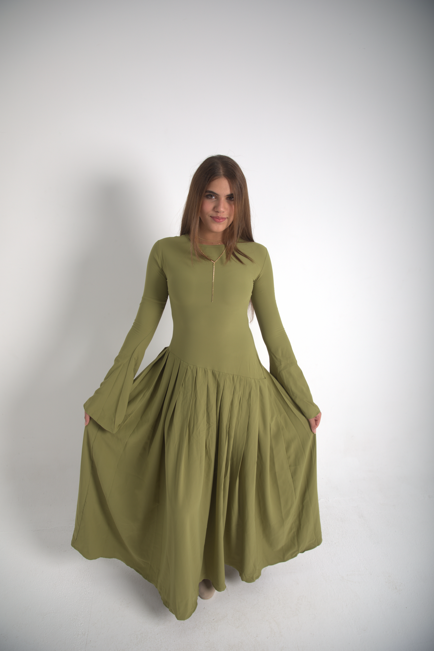 Luz de Olivo long sleeves Dress