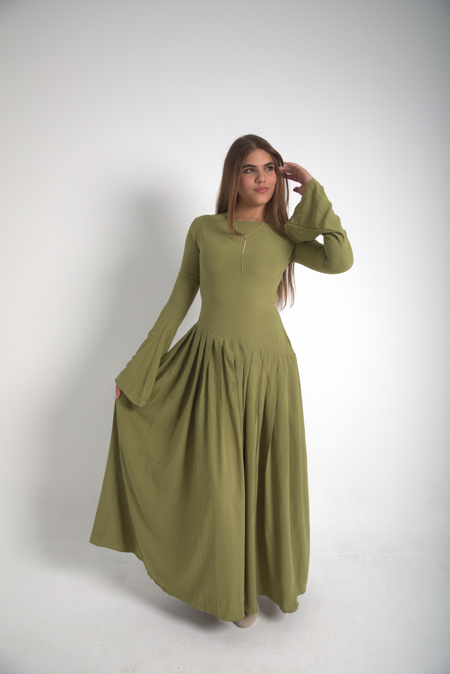Luz de Olivo long sleeves Dress