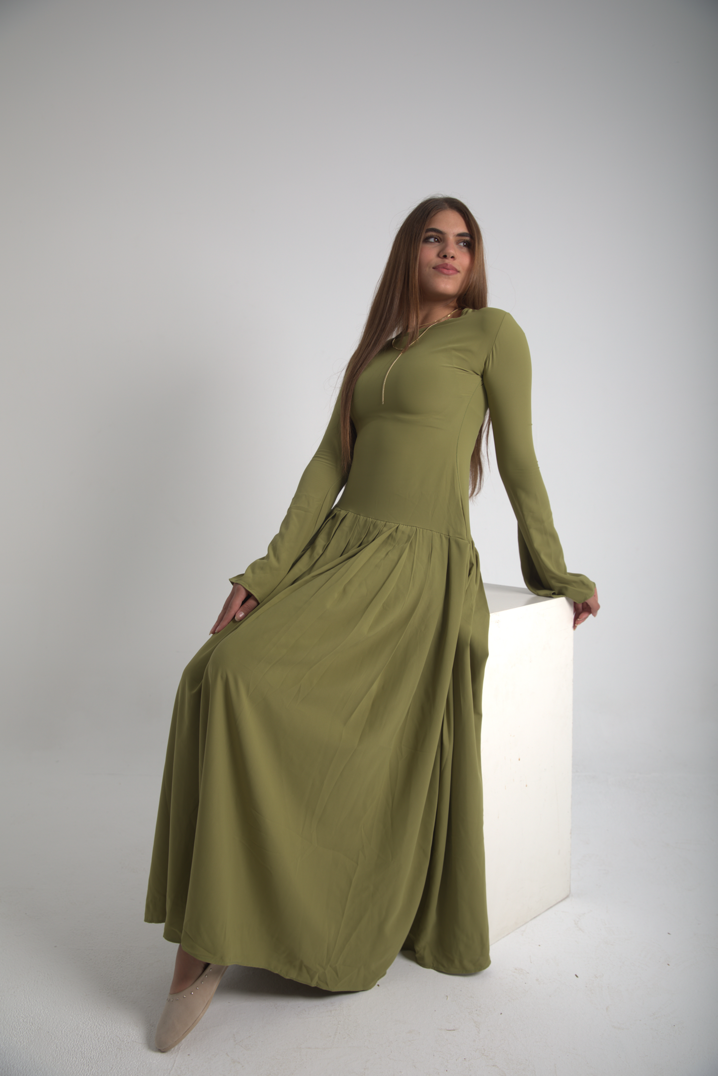 Luz de Olivo long sleeves Dress