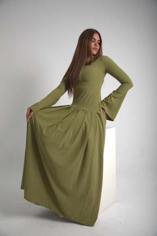 Luz de Olivo long sleeves Dress